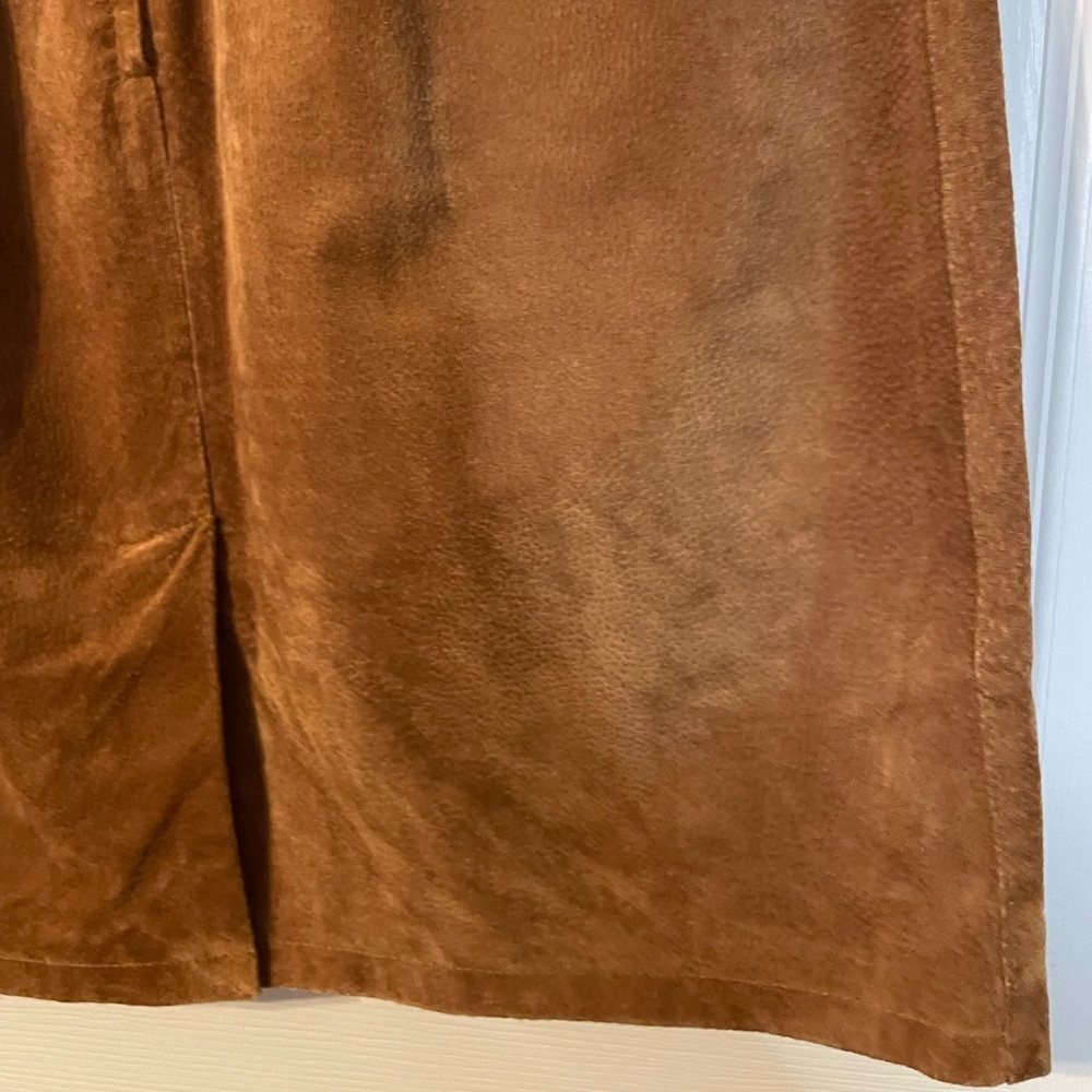 VTG Melbourne Country Clothing Co soft leather fully lined pencil skirt sz 8 - Picture 6 of 11
